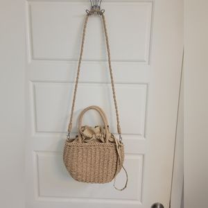 Minimalist Drawstring Design Straw bag